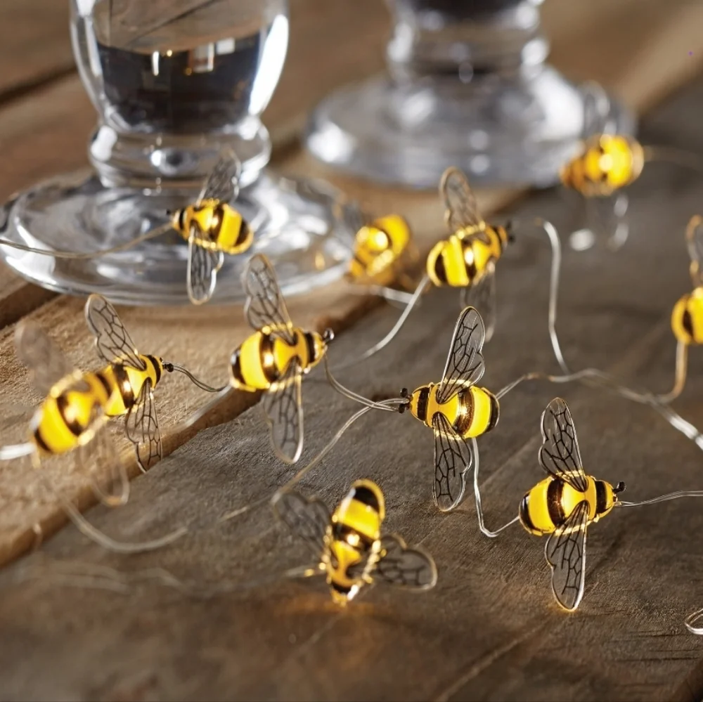 2/$30 1) Battery Operated LED Bee 🐝 String Lights NIB